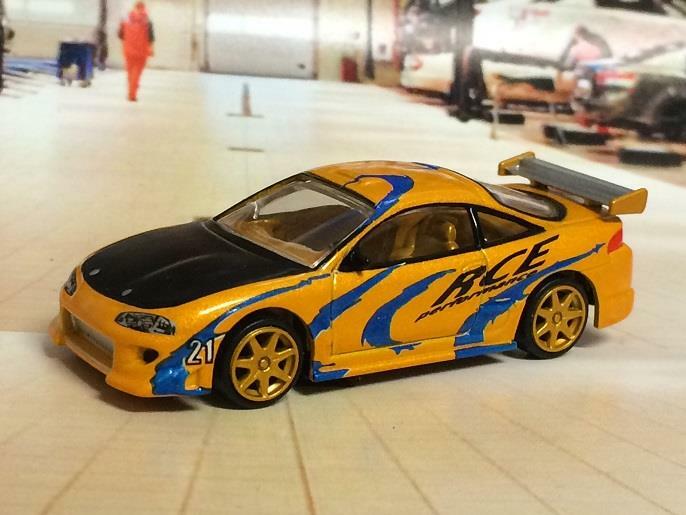 ミニカー 1995 Mitsubishi Eclipse Fast & Furious 1995 95 Mitsubishi Eclipse Fast & Furious Street Racer 1/64 Scale
