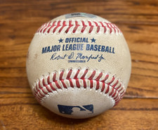 Thairo Estrada Giants Game Used Baseball 7/12/2022 vs DBacks Keuchel Hit Out