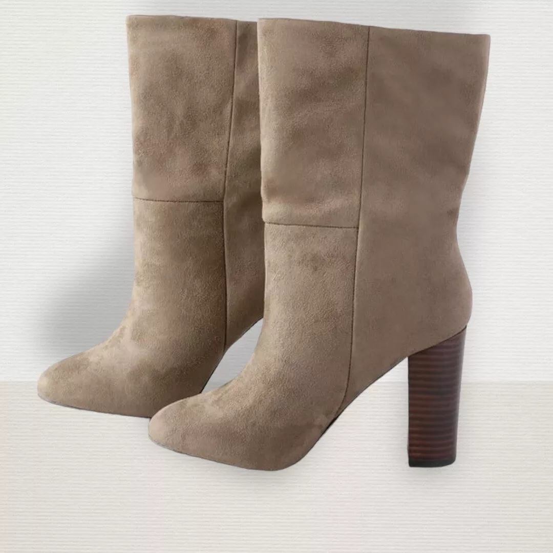 Taupe calf cheap boots