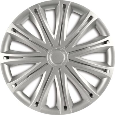 ZentimeX Radkappen 15 Zoll Universal - 4er Set In Silber Für Auto Räder