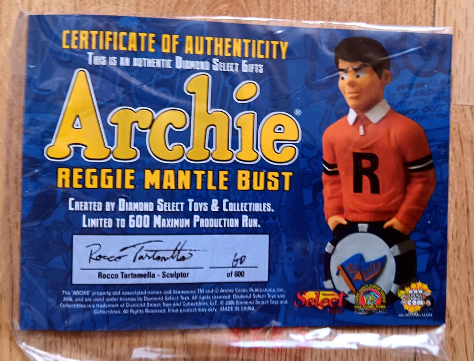 Archie Reggie Mantle - Busto/Figura Edición Limitada - Diamond Select Foto 2 de 4