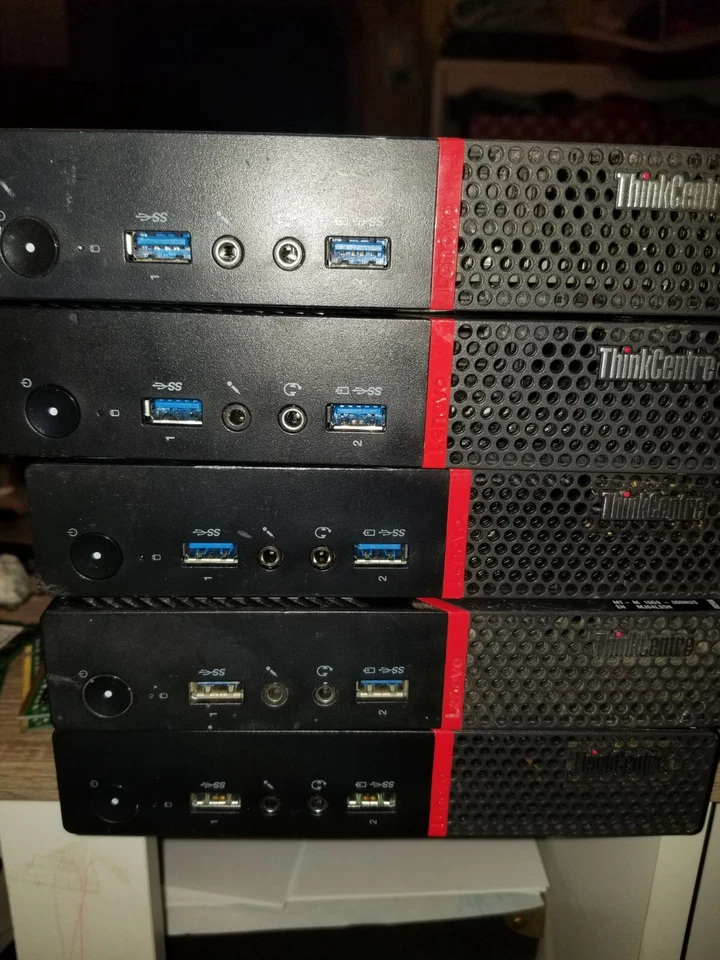 Lote de 5x PC pequeña Lenovo ThinkCentre M600 Pentium J3710 1,6 GHz sin RAM sin HDD/OS Foto 2 de 4