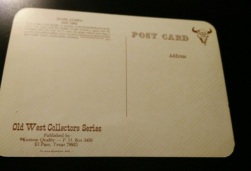 Postal Jesse James Old West Collectors Serie Tono Sepia Sin Publicar Kustom 21C - Imagen 7 de 12
