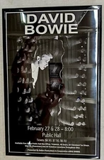 David Bowie 1976 Cleveland Public Concert Poster 11 X 17 Framed