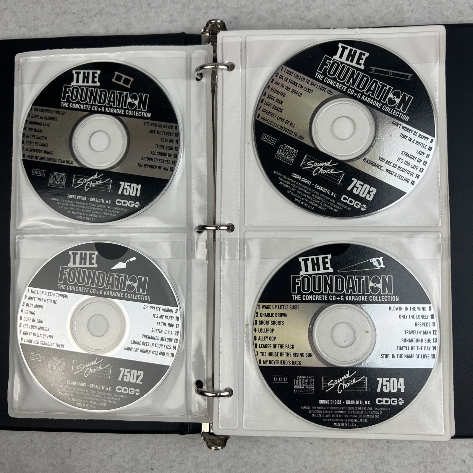 Sound Choice Foundation 1. 130 Discs Plus 2 Utility Discs SOUND CHOICE KARAOKE eBay