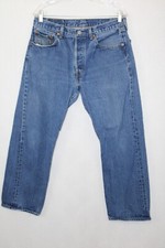 Vtg LEVI'S 501XX Cotton Button Fly Jeans Sz 35x32 Meas 31X27 Med Wash