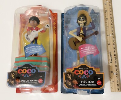 Disney Pixar Coco HECTOR & MIGUEL RIVERA in Motion Action Figure  NISP 