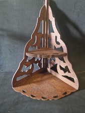 ANGOLIERA ANTICA MENSOLA IN LEGNO INTAGLIAT0 CASA ARREDAMENTO VINTAGE