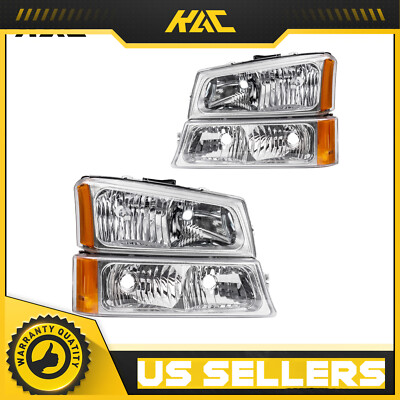 Headlight Assemblies For 2003 Chevrolet Avalanche 1500 Chrome - Foto 9