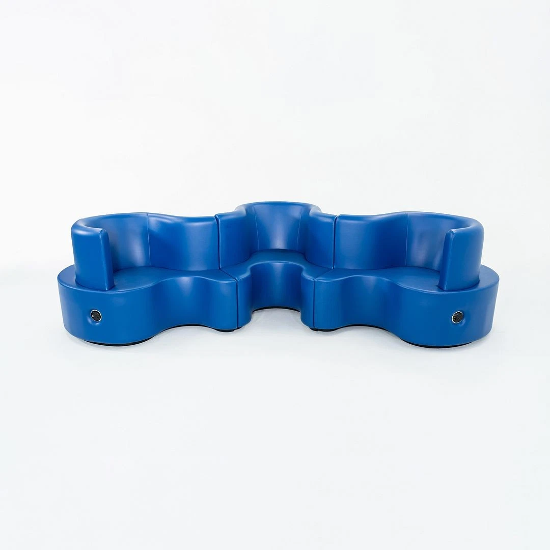 2024 Verner Panton for Verpan Cloverleaf Sofa 3 Units in Royal Blue with Power
