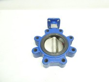 Delval Flow 52040141E1B0 Iron Lugged Butterfly Valve 4in