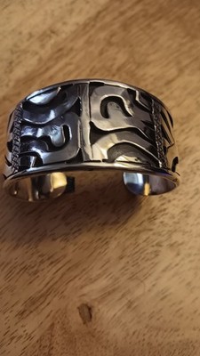 Tesco 925 silver overlay, cuff bracelet