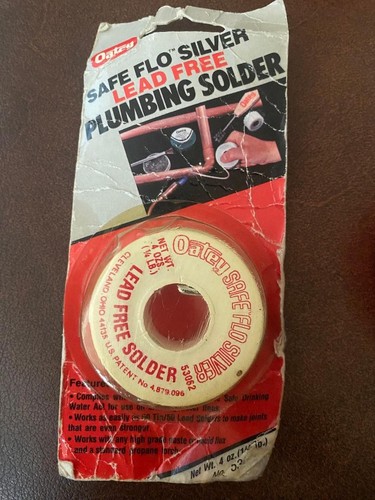 OATEY #530622 Safe-Flo Silver Lead Free Plumbing SOLDER