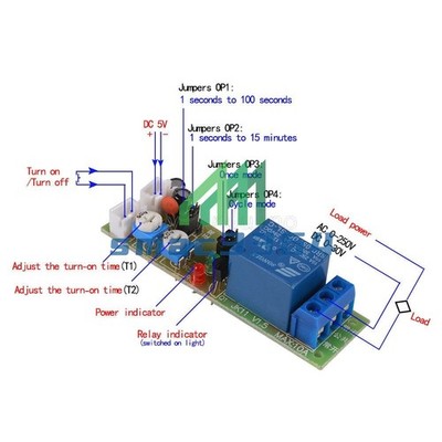 DC 5V 60min   Cycle Delay Timer Timing Switch Relay Turn ON OFF Module #zb