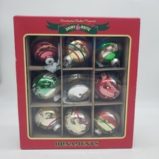 Christopher Radko Shiny Brite Christmas Ornaments Set of 6 7939