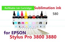 T580 Sublimation Refillable Ink Cartridge kit for stylus pro 3800 3880 Printer