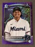 2025 Bowman Chrome Kevin Defrank 1st Purple Shimmer Refractor #127/250