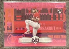 Topps 2025 Stadium Club Angels #54 Caden Dana Pink Parallel Rookie Card 