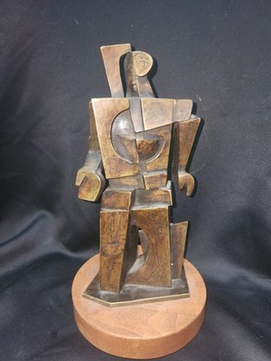 Jim Bass 1981 ''Forgiven Man'' Bronze Statue 1/7 14 Inches Tall 7 Inch Base