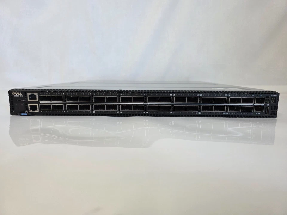 Dell Z9100-ON 32 Port 100G QSFP 2 SFP 10G Dual PSU Reverse Airflow Switch - Image 2 of 4