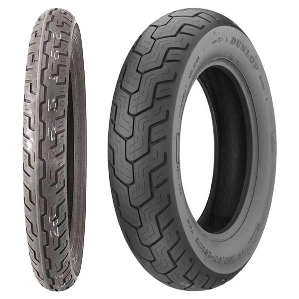 COPPIA GOMME DUNLOP 90/90-19 52H D401 H.D. + 140/90-16 71H D404 - Immagine 16