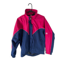 Vtg Frank Shorter Sports Windbreaker Jacket Womens Large Blue Pink Mesh Lined