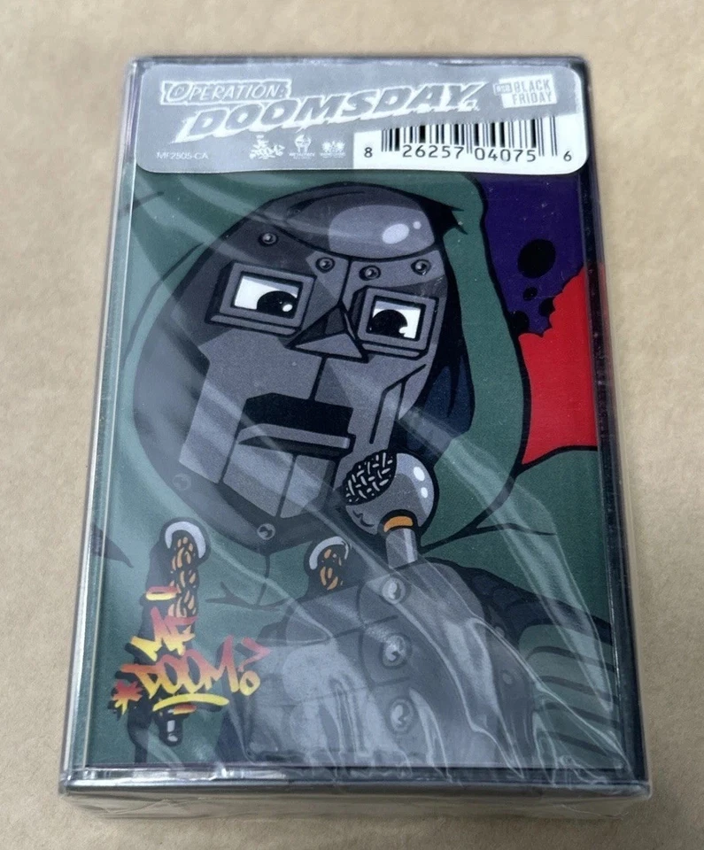 MF DOOM Operation Doomsday 1/2000 SILVER Cassette Tape 25th Ann RSD Black Friday - Image 2 of 4