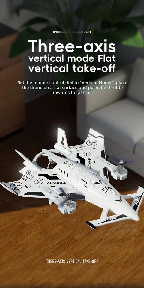 RC Plane SG-F35 Aerobatic Fighterc 8CH EPP 6-Axis Gyros 2.4G 3Mode Flight Glider - Bild 4 von 4