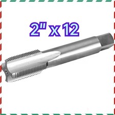 1PCS NEW 2"-12 UN Thread Tap Right Hand, HSS 2" x 12 UN Straight Fluted Tap