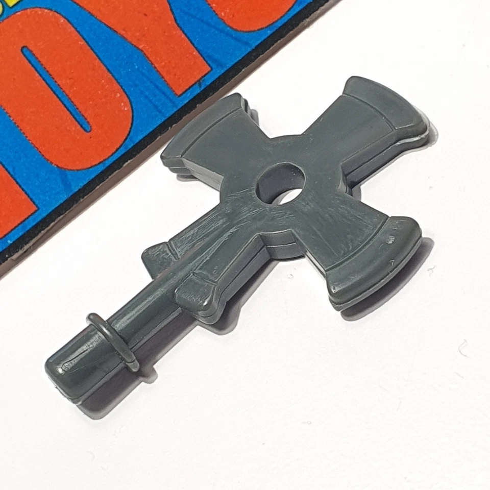 Transformers G1 Wreck Gar ARMOR AXE ax cross original 1986 gray weapon accessory - Image 4 of 4