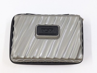 TUMI for Delta Silver Hard Shell Travel Kit Case w/Accessories Included 6  x 4 