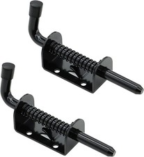2 Packs 5" Spring Loaded Barrel Bolt Latch Heavy Duty Steel