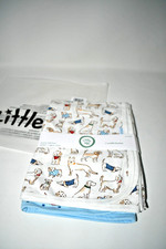 Little Me Baby Boys Pups Receiving Blanket 2-Pack in Blue LL716320N NWT Details