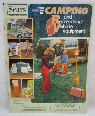 1978 VTG 1970's SEARS CAMPING & RECREATIONAL VEHICLES EQUIPMENT 55 PG CATALOG