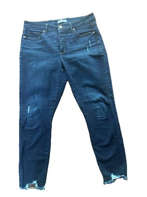 Loft Women s Curvy Straight Blue Denim Jeans Size 10 / 30