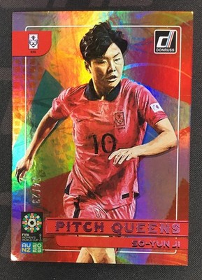 So-Yun Ji 2023 Panini Donruss FIFA Womens World Cup Pitch Queens Pink /23