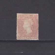 ST. VINCENT 1861, SG# 1, No wmk, faded, Used