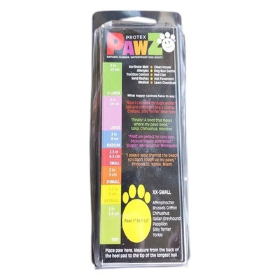 Pawz Hundestiefel, wasserdicht, Schwarz, XX-Small