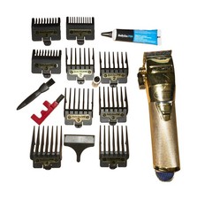 BaBylissPRO GoldFX Cordless Clipper Metal FX870NG Comes With Case Attachments