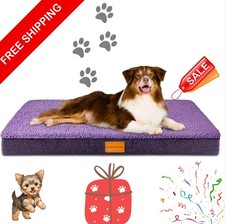 Orthopedic XXL Dog Bed Large Sized Dog 48''X30", Soft Waterproof Egg Crate Foam