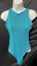 ReoRia Womens Sleeveless Mock Neck Bodysuit S...
