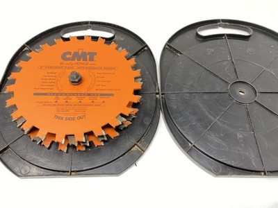 CMT 230.024.08 8'' Precision Dado Set 24 Tooth FTG+ATB Grind 5/8-Inch Bore Used
