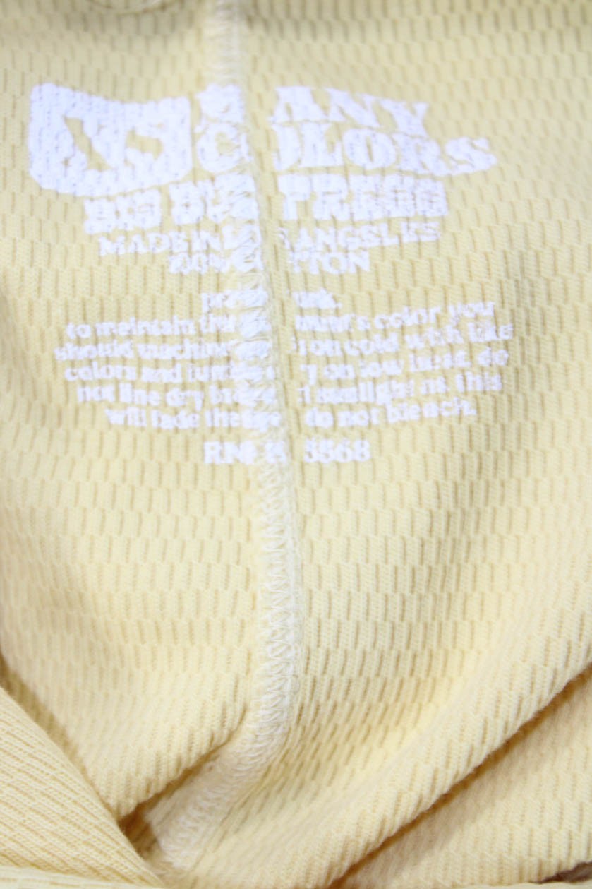 Big Bud Press Womens Basic Yellow Collared Short … - image 4