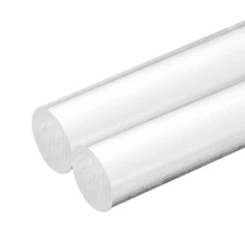 2 Pcs 1x4 inch Clear Acrylic Round Rods Dowels Sticks for DIY Crafts