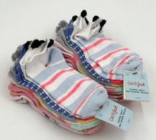 Girls - 12 pairs - Super Soft No Show Socks - Cat  Jack - Size 3-10
