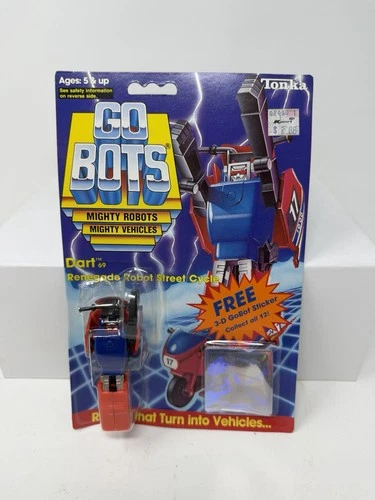 Dart Renegade Robot Street Cycle 1985 Tonka Gobots Vintage Sealed On Card RARE