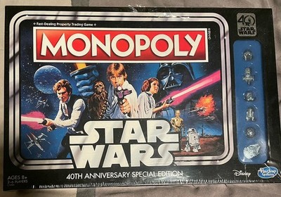 Star Wars Monopoly 40th Anniversary Sp. Edition Disney Hasbro