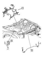 Genuine Mopar Headlamp To Dash Wiring 4607410AF