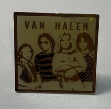 Van Halen Band Photo Original Classic Vintage Metal Tie Lapel Pin Pinback