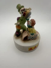 PIE IN THE FACE Vintage Whiskey Decanter Rare Lionstone Sculpture 70’s Clown